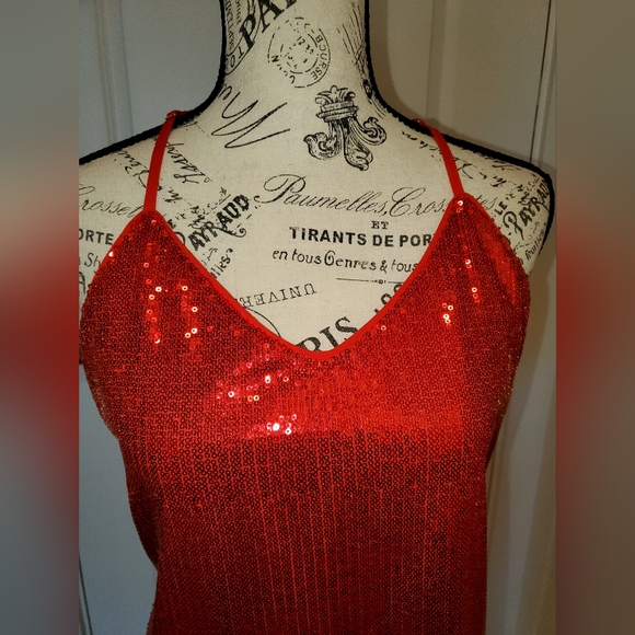 Red Sequin Racerback - Picture 2 of 11